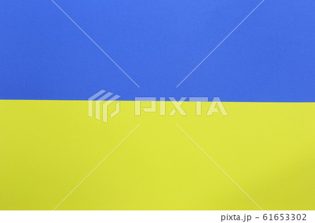 Yellow and blue of Cardboard art paper. 61653302