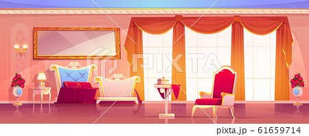 Palace room royal empty interior in empire style 61659714