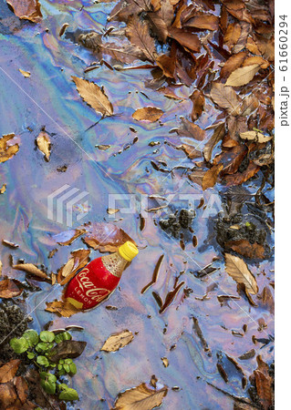 油で汚れた水 61660294