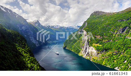 Breathtaking view of Sunnylvsfjorden fjord Breathtaking view of Sunnylvsfjorden fjord 61661343