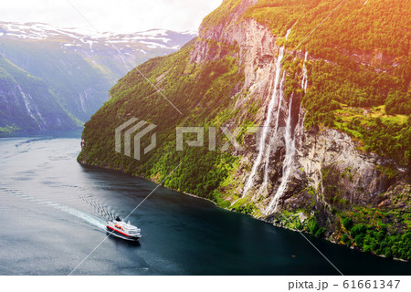Breathtaking view of Sunnylvsfjorden fjord 61661347