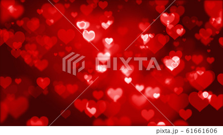 Many red hearts particle emotion fade in bokeh Many red hearts particle emotion fade in bokeh 61661606