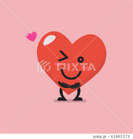 Charming heart character emoji Charming heart character emoji 61662573