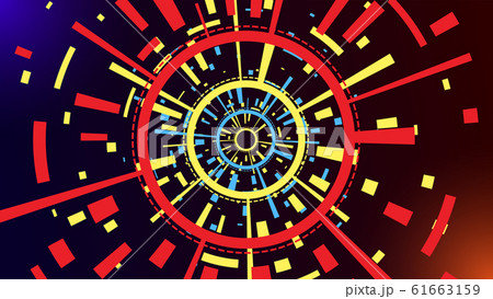 Multicolored geaometrical circle shape background 61663159