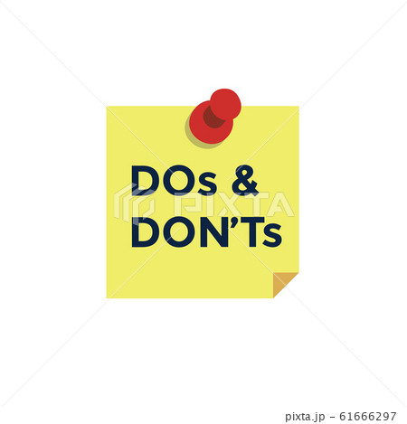 Do And Dont Or Good And Bad Icons W Positive Andのイラスト素材