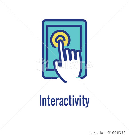 Digital Health Icon w Wearable Technology or 61666332