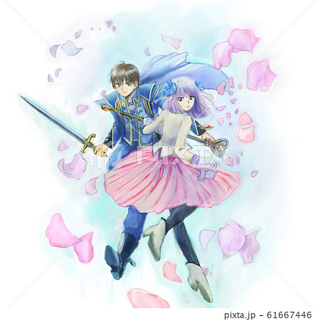 剣士の少年と魔導士の少女 剣士の少年と魔導士の少女 61667446