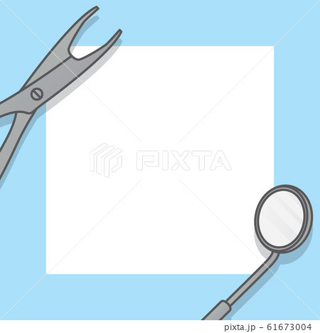 Blank banner Dental equipment frame illustration Blank banner Dental equipment frame illustration 61673004