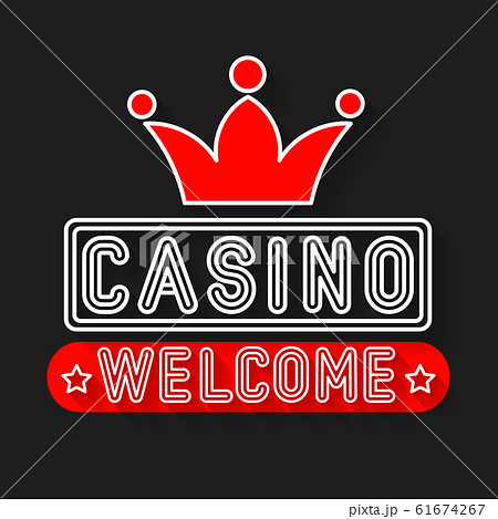 Clipart of a White Arch Casino Sign with Colorful Lights, Black and Red  Borders - Royalty Free Vector Illustration by BNP Design Studio #1279117
