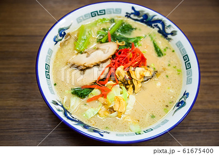 Traditional Japanese Food, Hot Ramen Noodle in Miso Broth Soup with Chashu Braised Pork Belly Traditional Japanese Food, Hot Ramen Noodle in Miso Broth Soup with Chashu Braised Pork Belly 61675400