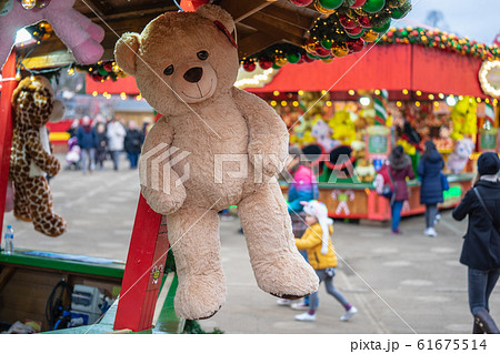 plush toy bear hang above the roof plush toy bear hang above the roof 61675514