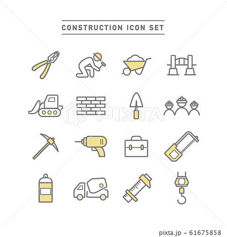CONSTRUCTION ICON SET 61675858