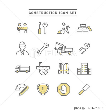 CONSTRUCTION ICON SET 61675863