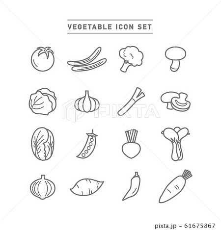 VEGETABLE ICON SET 61675867