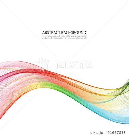 Abstract motion smooth color wave vector. Curve rainbow lines. Abstract motion smooth color wave vector. Curve rainbow lines. 61677833