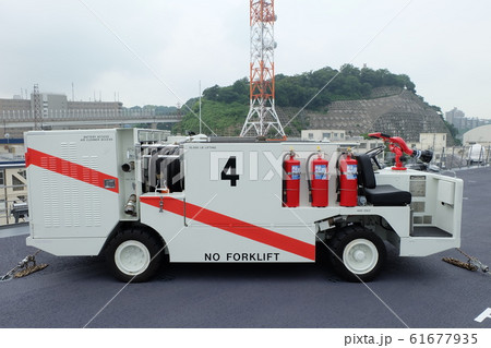 いずも艦上のP-25艦上消防車 61677935