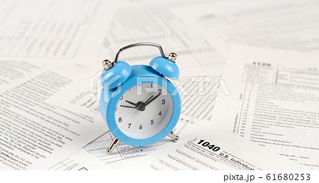 1040 Individual income tax return form and blue 1040 Individual income tax return form and blue 61680253