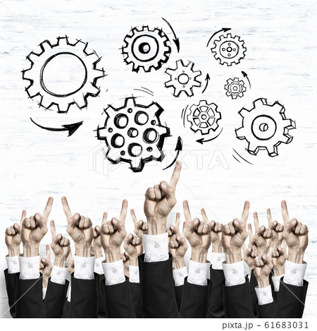 Business and teamwork concept Business and teamwork concept 61683031