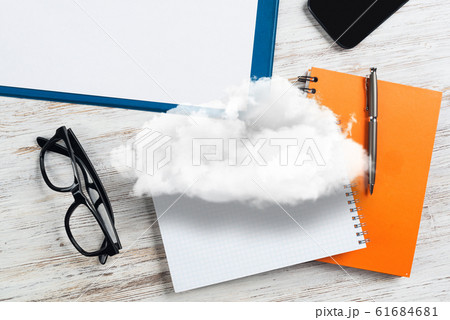 Concept of modern business workplace. Concept of modern business workplace. 61684681