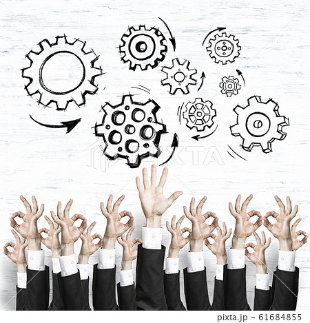 Business and teamwork concept Business and teamwork concept 61684855