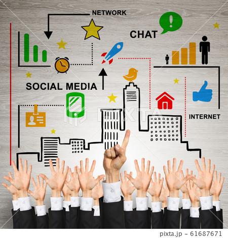 Business and teamwork concept Business and teamwork concept 61687671