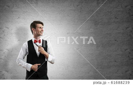 Conceptual image of young businessman. Conceptual image of young businessman. 61688239