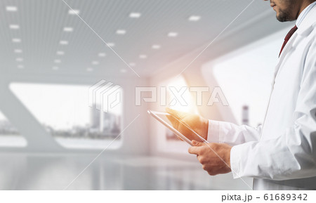 Medical industry concept by means of successful doctor 61689342