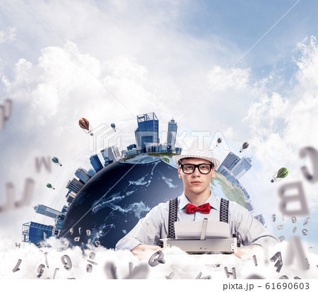 Creative inspiration of young writer. 61690603