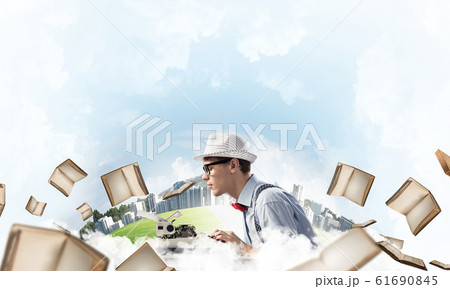 Creative inspiration of young writer. Creative inspiration of young writer. 61690845