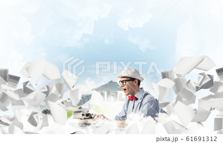 Creative inspiration of young writer. Creative inspiration of young writer. 61691312
