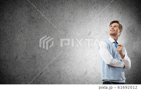Conceptual image of young businessman. Conceptual image of young businessman. 61692012