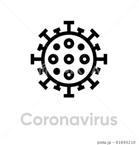 Coronavirus, Danger Virus vector line 61693210
