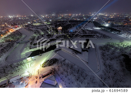 雪景色の五稜郭 雪景色の五稜郭 61694589