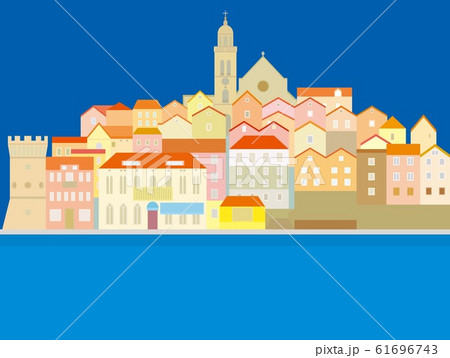 クロアチア　croatia　コルチュラ島　korcula 61696743