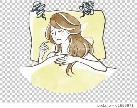 女性-不眠-不安 61696971