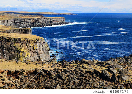 アイスランド 海岸線 岩 61697172