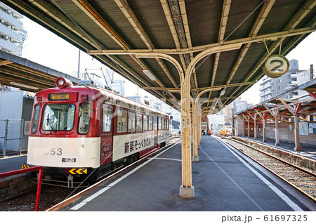 大阪ミナミ 阪堺電車 恵美須町駅(旧ホーム) 大阪ミナミ 阪堺電車 恵美須町駅(旧ホーム) 61697325