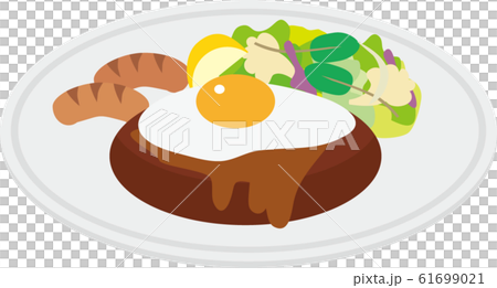 Fried egg yogurt hamburger steak Fried egg yogurt hamburger steak 61699021