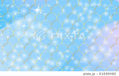 Mermaid kawaii pattern. Fish scale. Vector Mermaid kawaii pattern. Fish scale. Vector 61699480