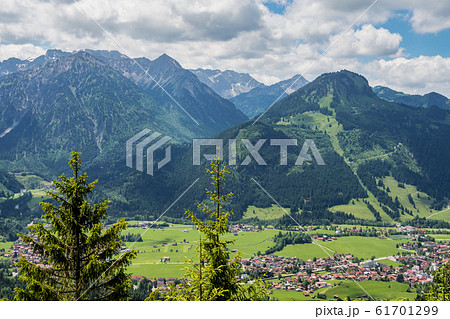 Landscape around Bad Hindelang in Bavaria, Germany Landscape around Bad Hindelang in Bavaria, Germany 61701299