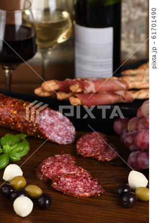 Meat appetizer under the wine Meat appetizer under the wine 61701490