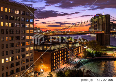 《ニューヨーク》ブルックリンブリッジの夜景 《ニューヨーク》ブルックリンブリッジの夜景 61702360