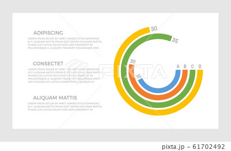 Set of orange and blue, yellow, green elements for infographic presentation slides with charts, graphs, steps, circles. Set of orange and blue, yellow, green elements for infographic presentation slides with charts, graphs, steps, circles. 61702492