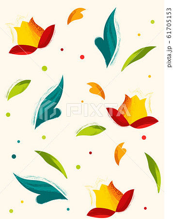 Modern floral seamless pattern background. Vector illustration. Modern floral seamless pattern background. Vector illustration. 61705153