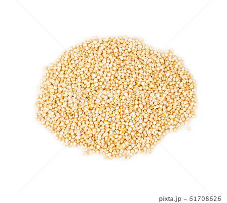 quinoa seeds isolated on white background. 61708626