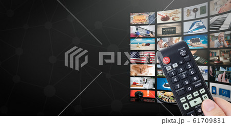 TV streaming service, VOD service web background TV streaming service, VOD service web background 61709831