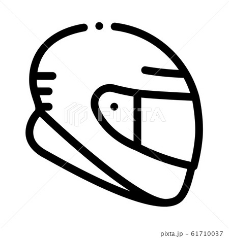 Protective Helmet Icon Vector Outline Illustration 61710037