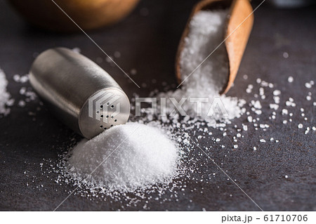 Sea and kitchen mineral salt spoon and shaker Sea and kitchen mineral salt spoon and shaker 61710706