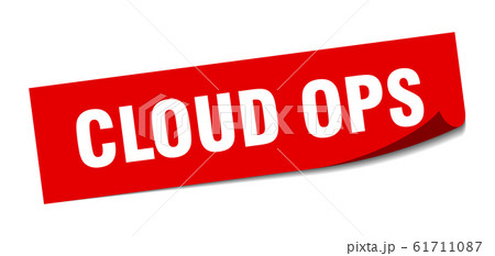 cloud ops sticker. cloud ops square sign. cloud cloud ops sticker. cloud ops square sign. cloud 61711087