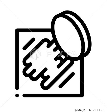 Erase Coin Numbers Icon Vector Outline Illustration 61711128